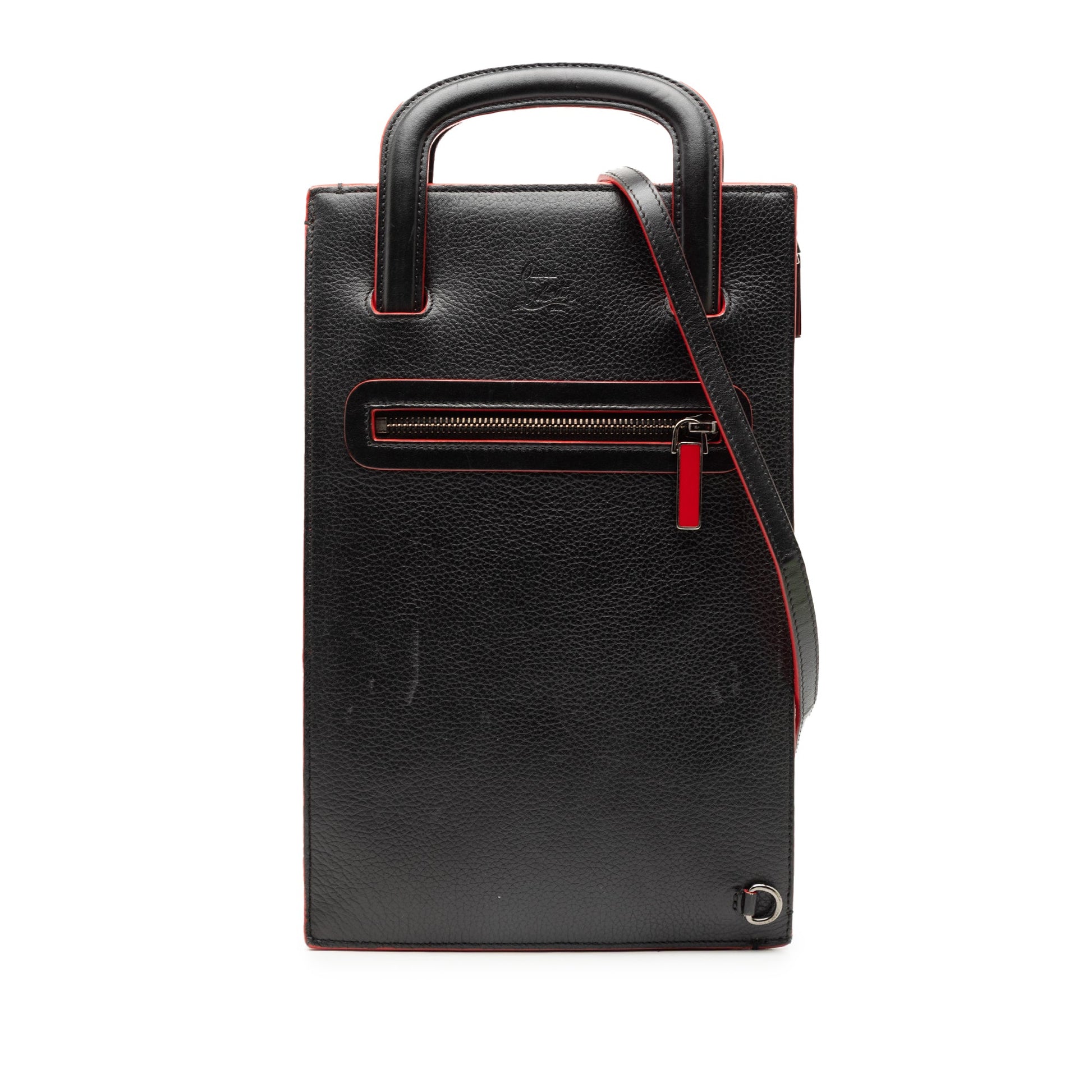 Christian Louboutin Leather Trick Track Satchel