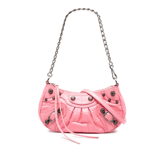 Balenciaga Mini Embossed Leather Motocross Le Cagole