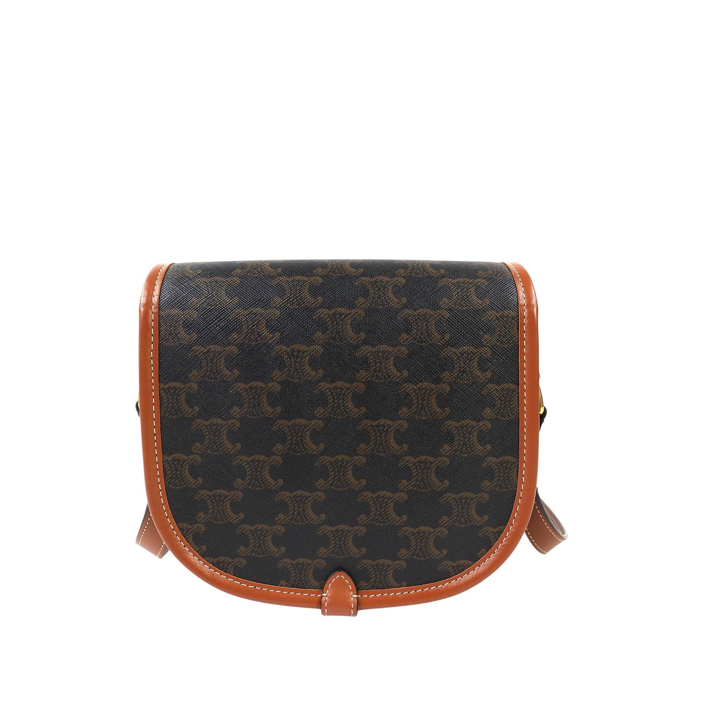 Celine Medium Triomphe Coated Canvas Folco Crossbody