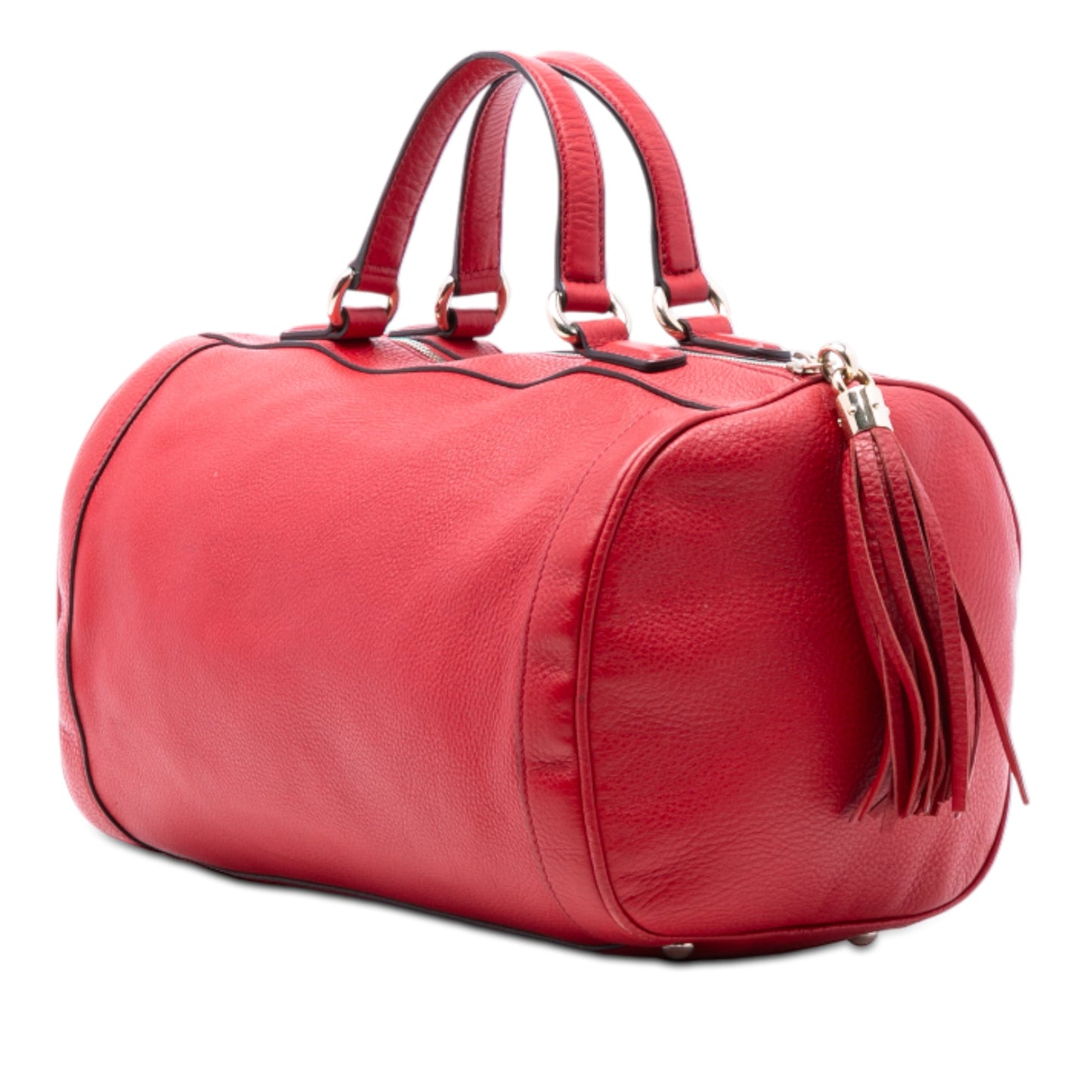 Gucci Medium Pebbled Calfskin Soho Boston Bag