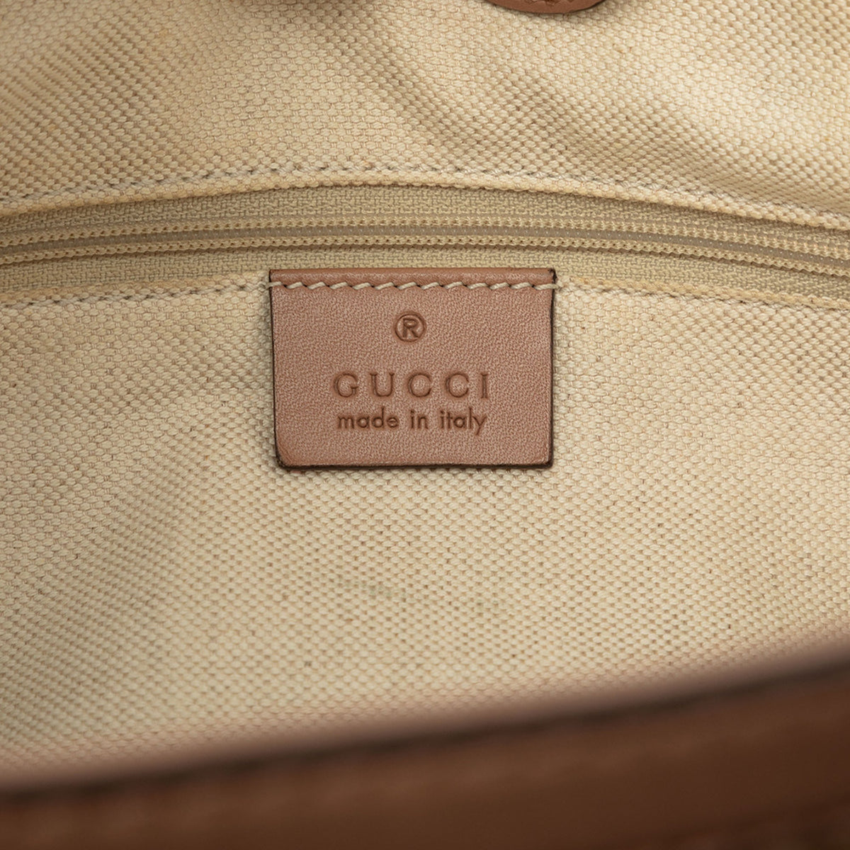 Gucci Medium Diamante Canvas Sukey Tote — Beige