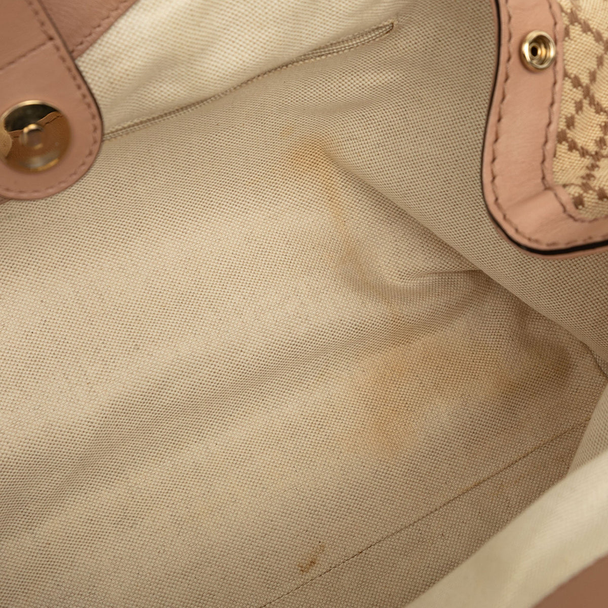 Gucci Medium Diamante Canvas Sukey Tote — Beige