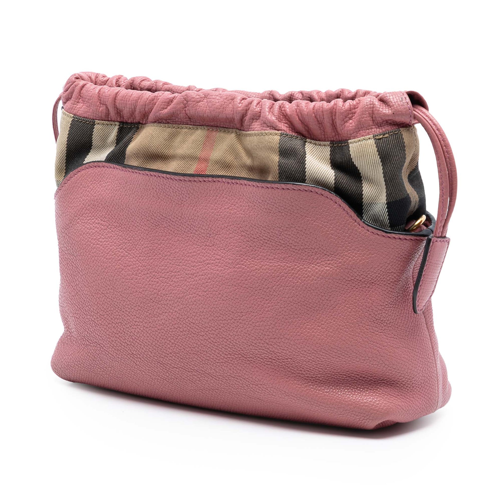 Burberry House Check Canvas and Calfskin Little Crush Crossbody