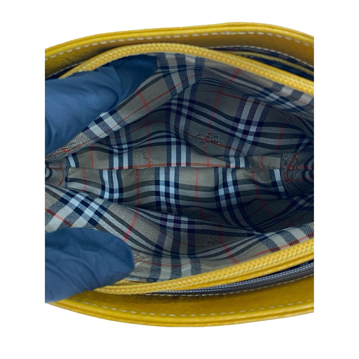Burberry Leather Handbag — Yellow