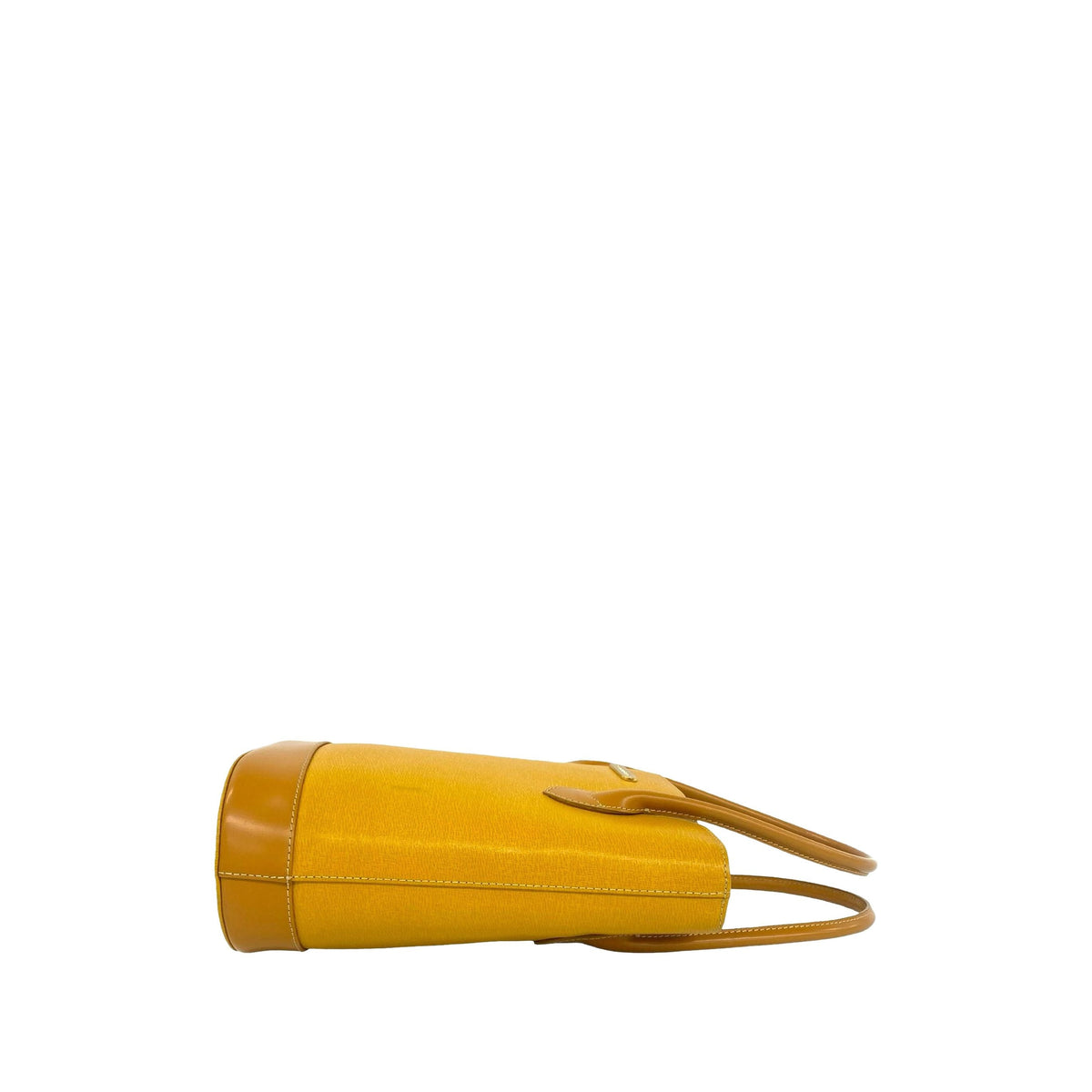 Burberry Leather Handbag — Yellow
