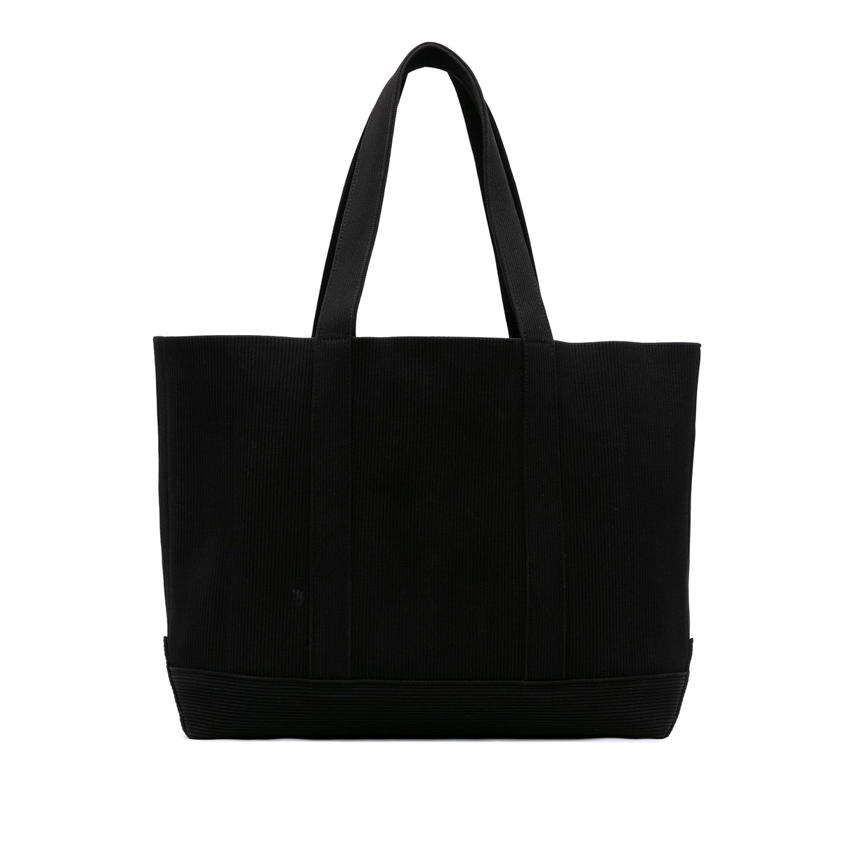 Alexander Wang Debossed Logo Ribbed Knit Ryan Tote — Black