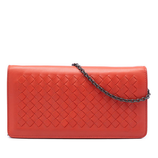 Bottega Veneta Nappa Intrecciato Continental Wallet on Chain