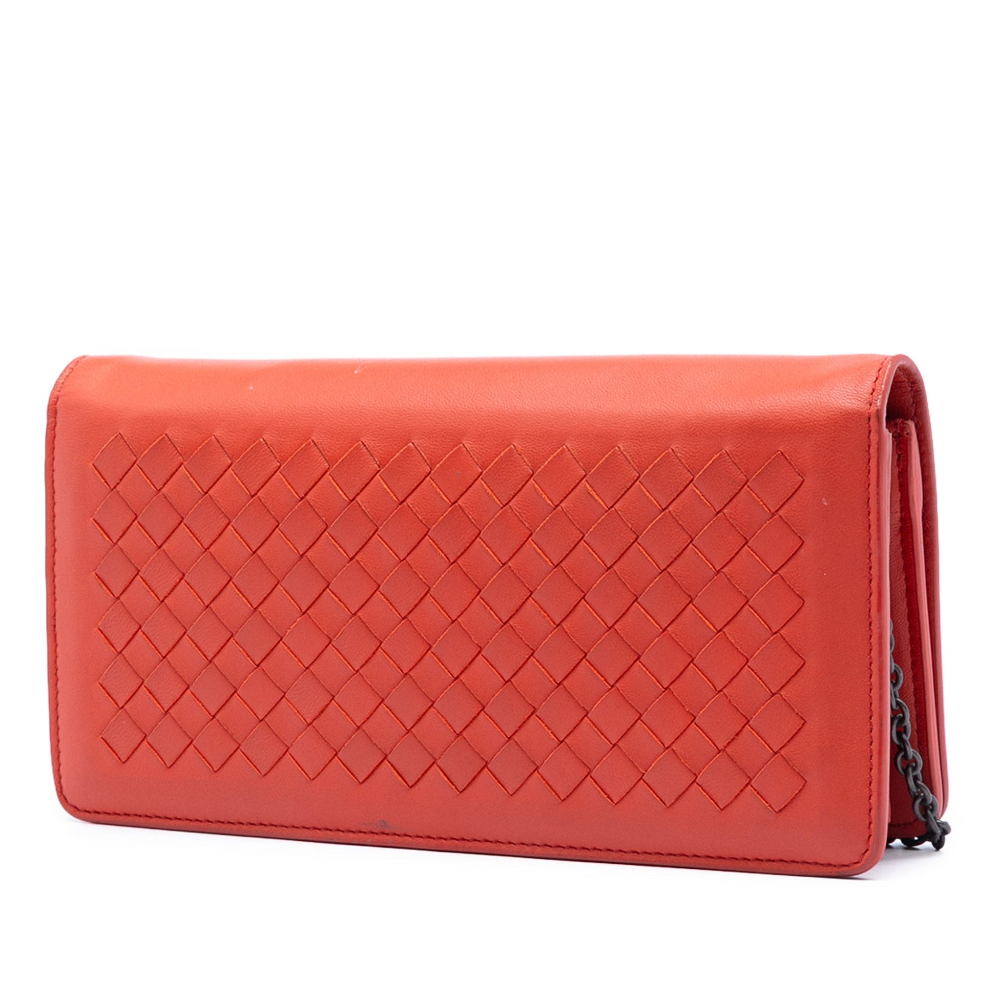 Bottega Veneta Nappa Intrecciato Continental Wallet on Chain