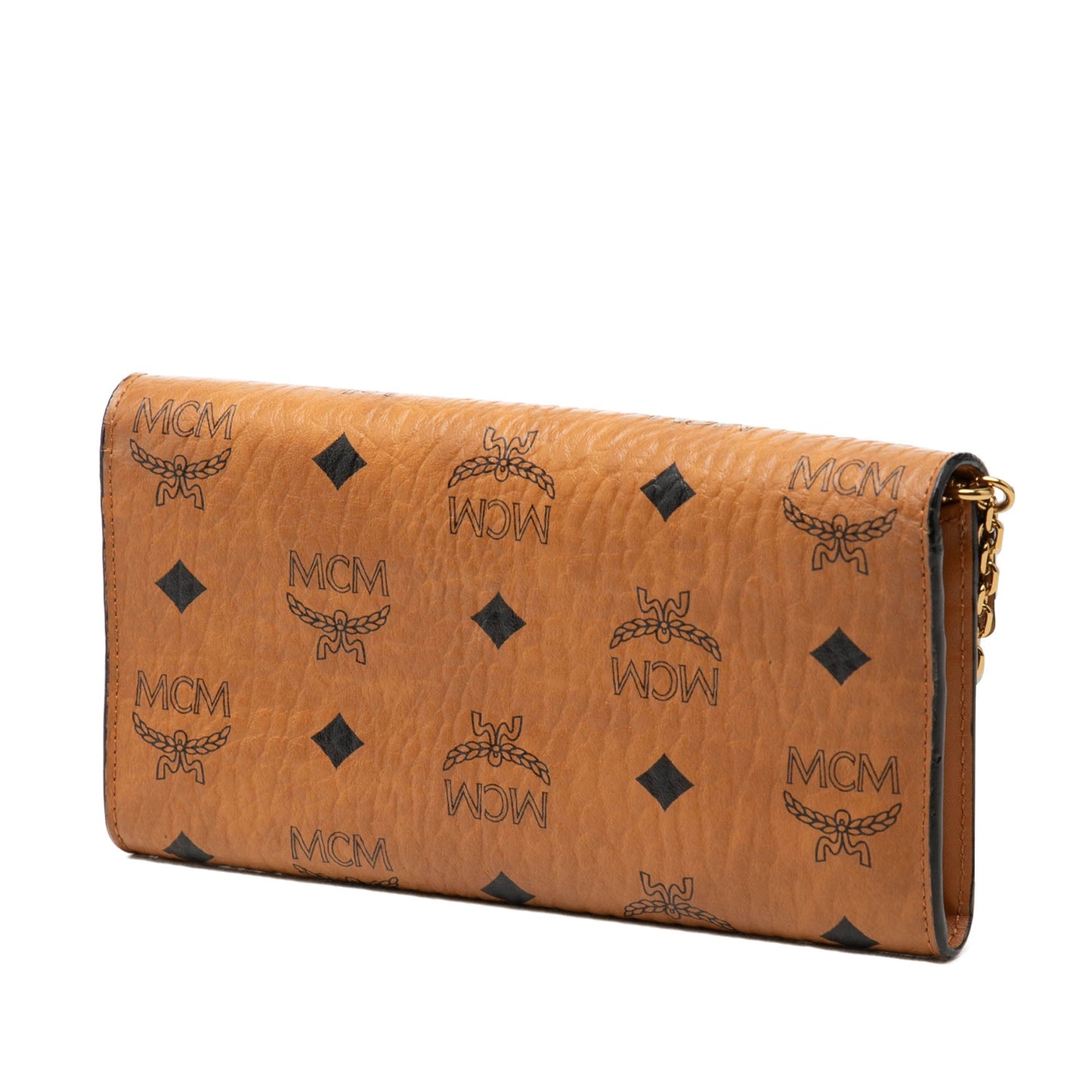 MCM Visetos Coated Canvas Patricia Wallet on Chain
