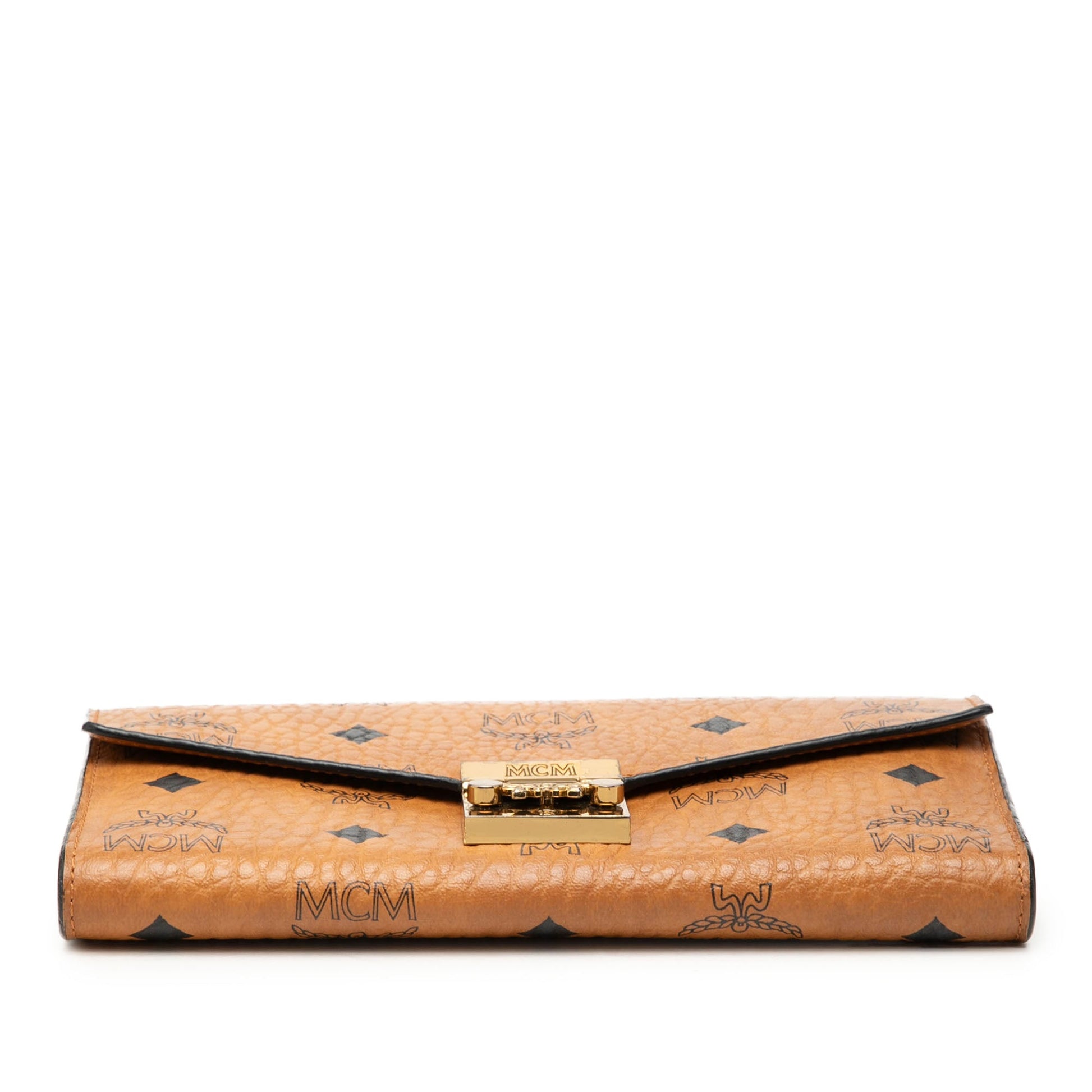 MCM Visetos Coated Canvas Patricia Wallet on Chain