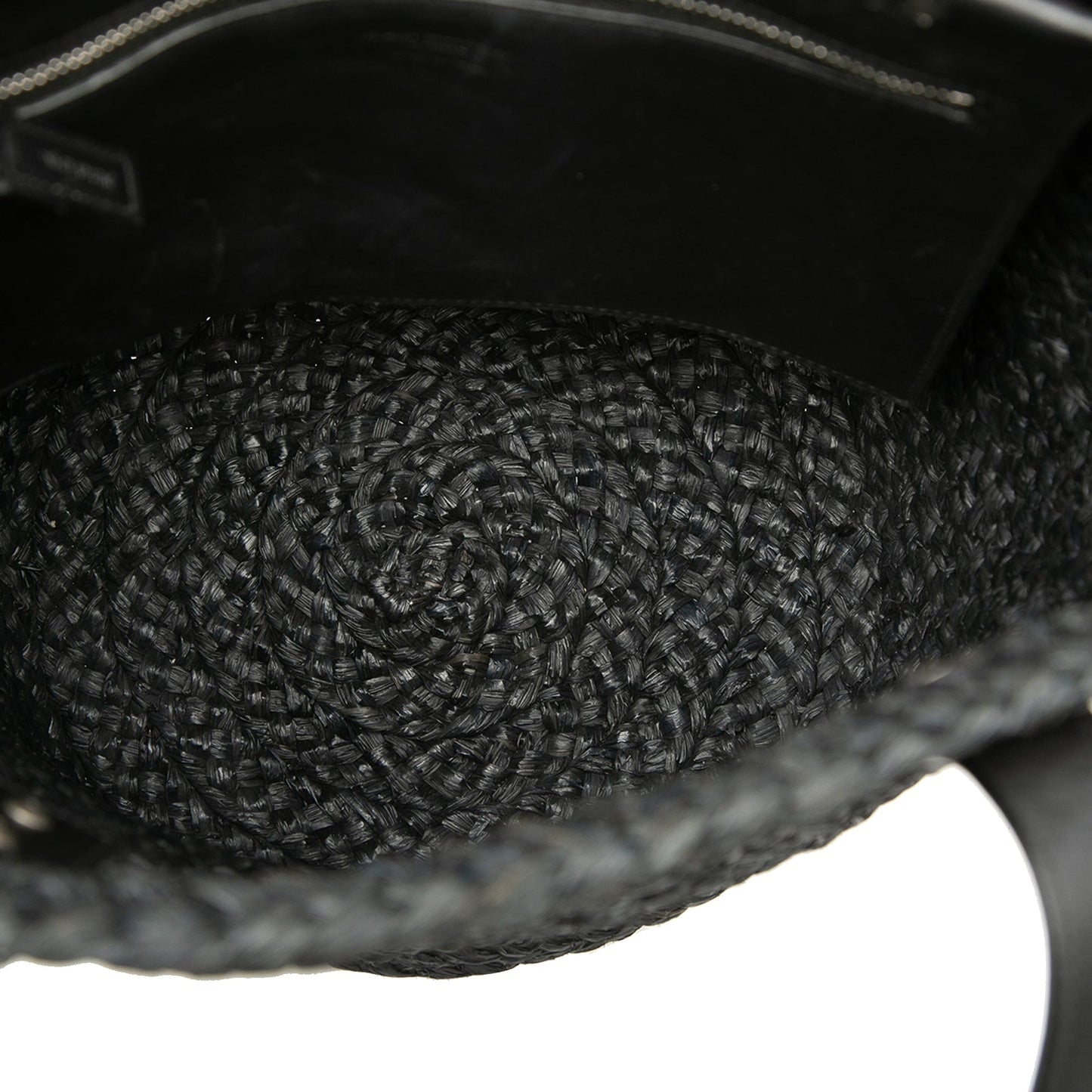 Saint Laurent Small Raffia Panier Tote