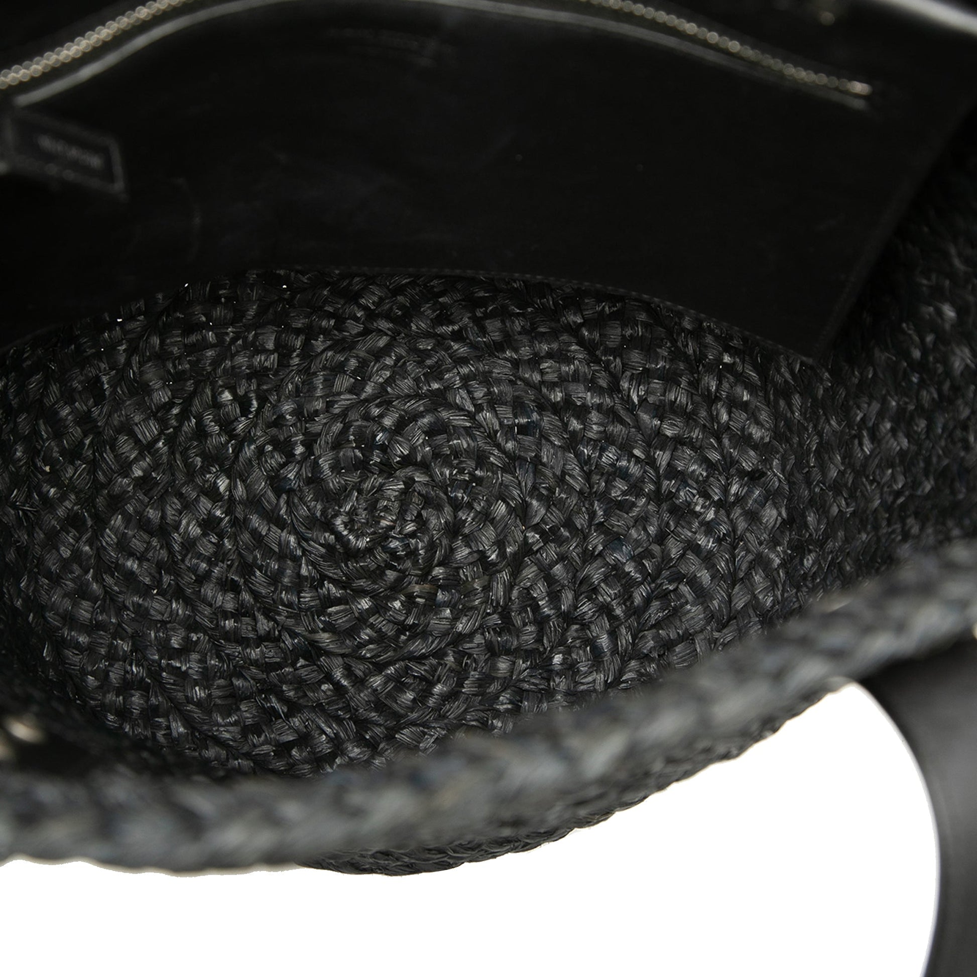 Saint Laurent Small Raffia Panier Tote