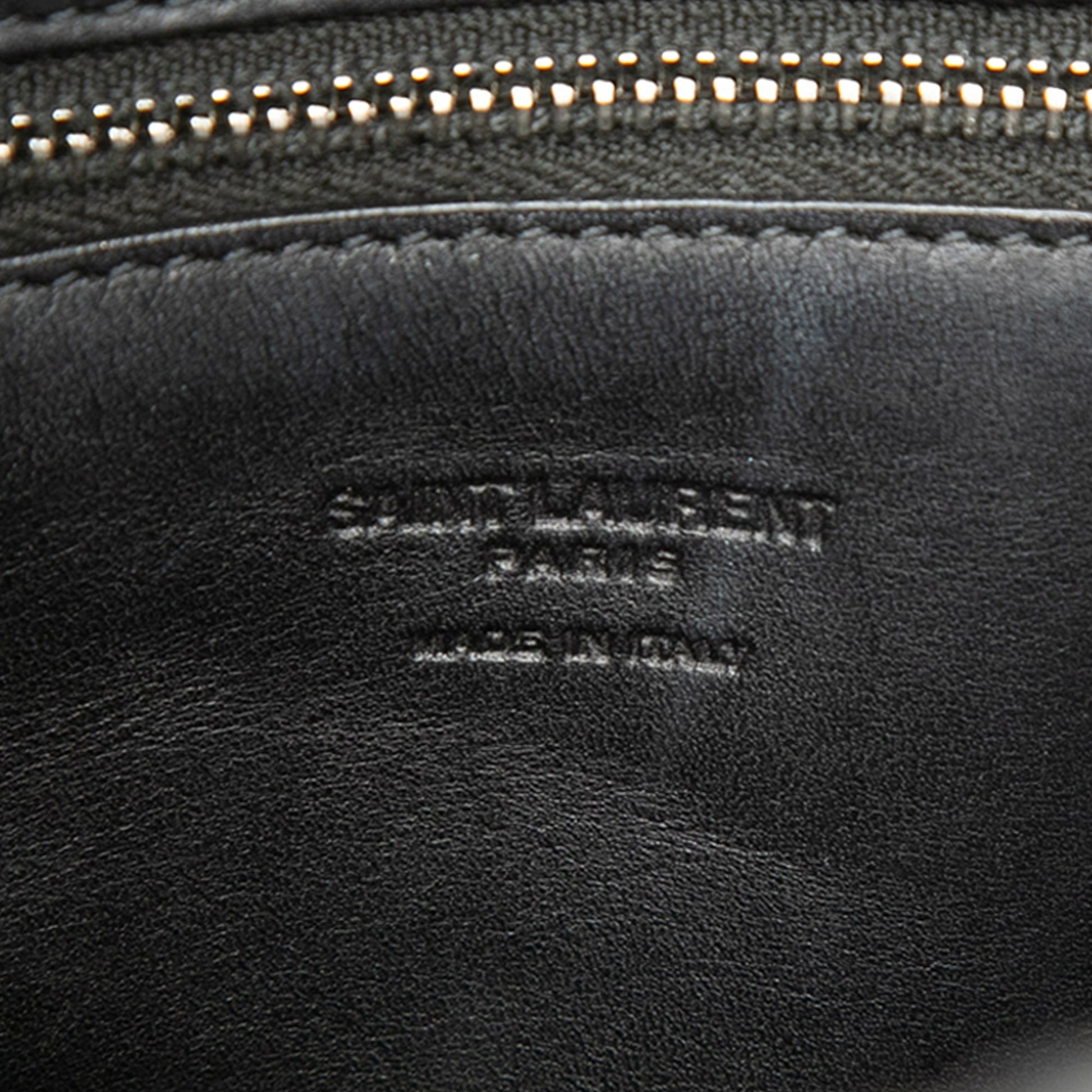 Saint Laurent Small Raffia Panier Tote