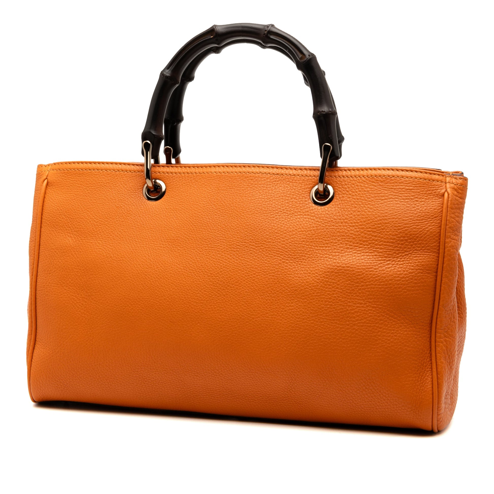 Gucci Medium Calfskin Bamboo Shopper Satchel