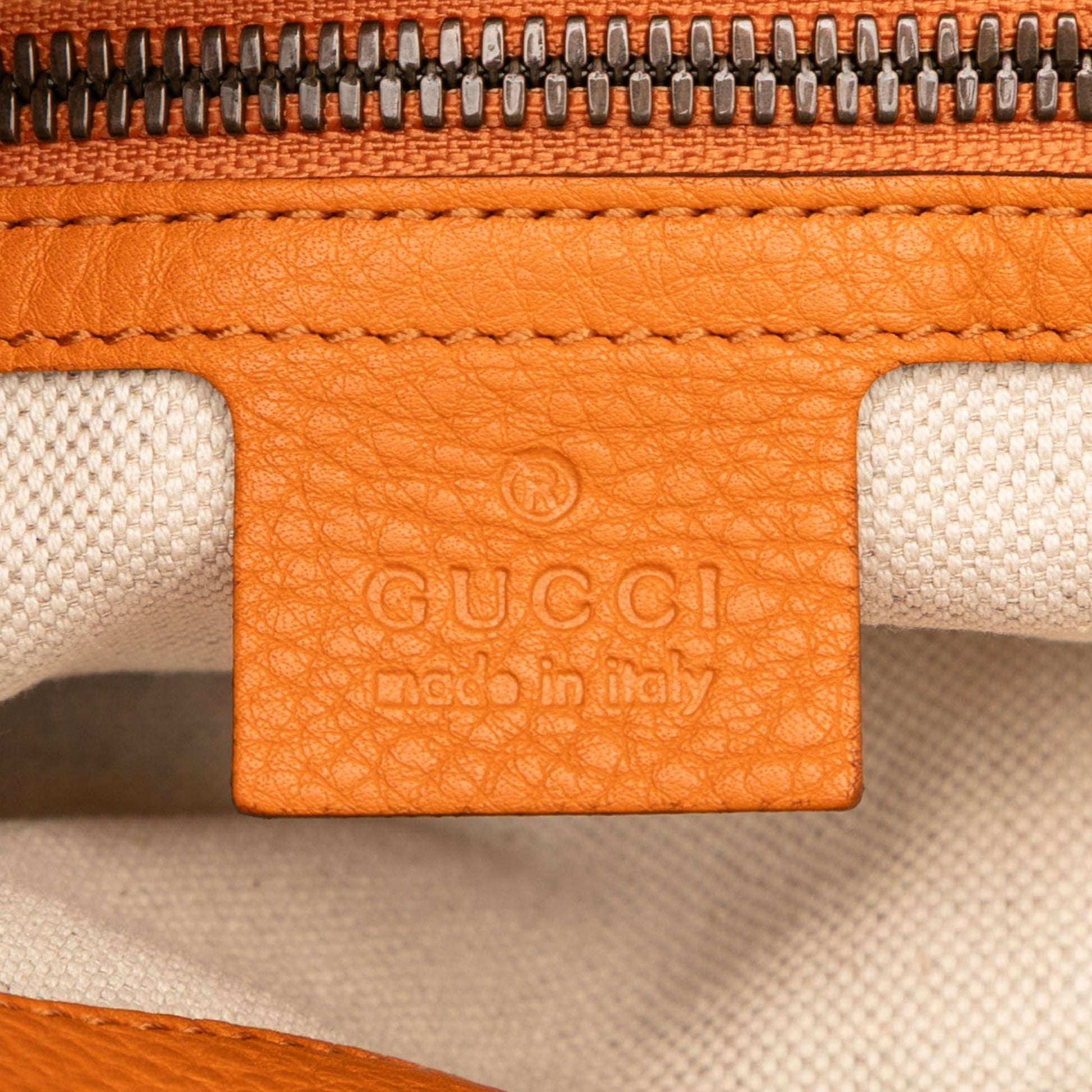 Gucci Medium Calfskin Bamboo Shopper Satchel