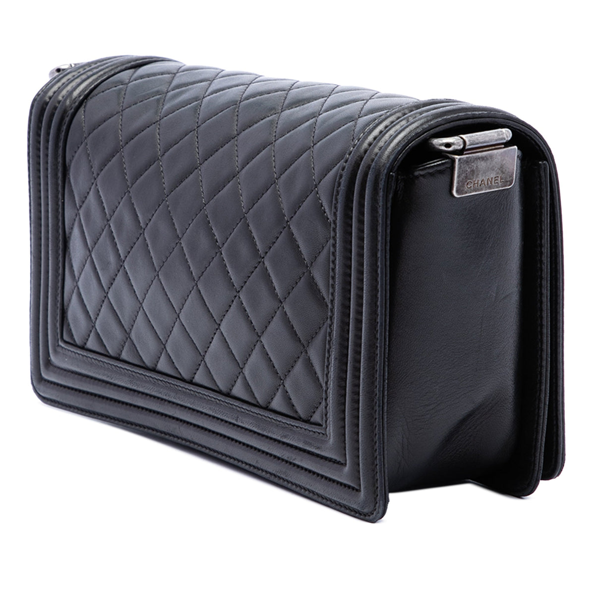 Chanel Old Medium Quilted Lambskin Boy Flap