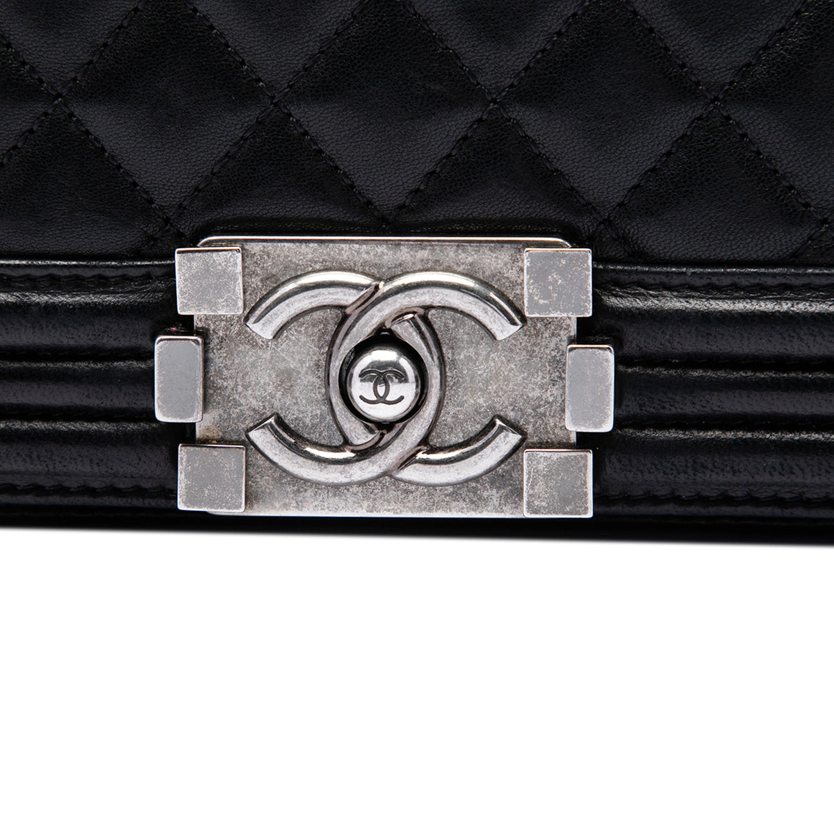 Chanel Old Medium Quilted Lambskin Boy Flap