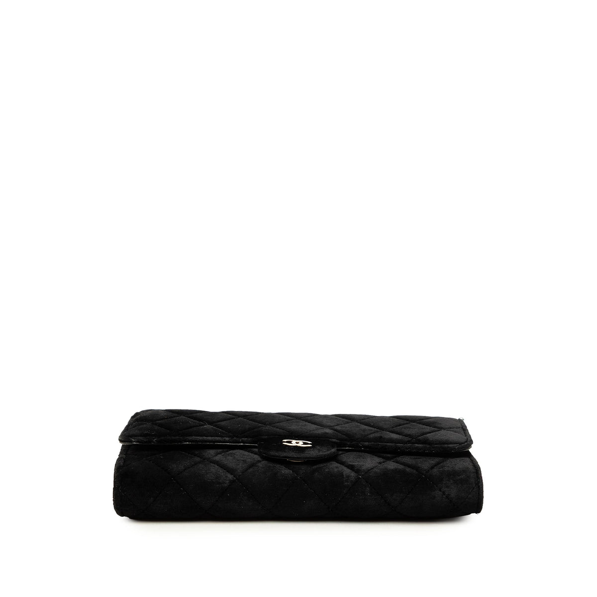 Chanel CC Quilted Velvet Wallet on Removable Chain