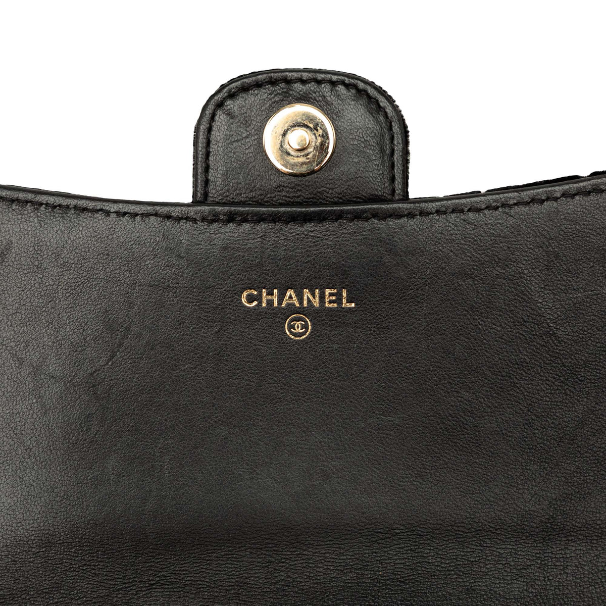 Chanel CC Quilted Velvet Wallet on Removable Chain