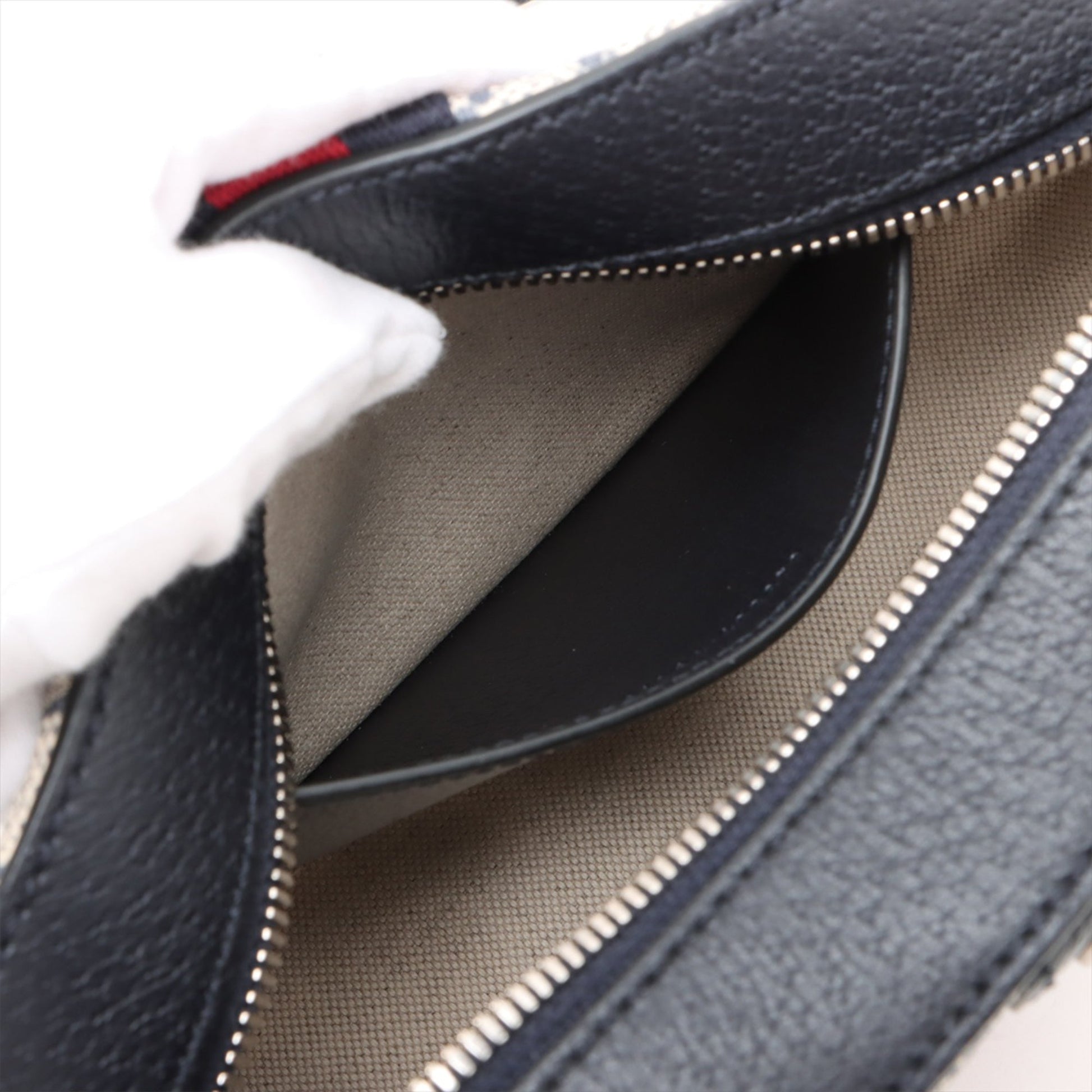 Gucci Small GG Supreme Textured Calfskin Web Ophidia Camera Bag
