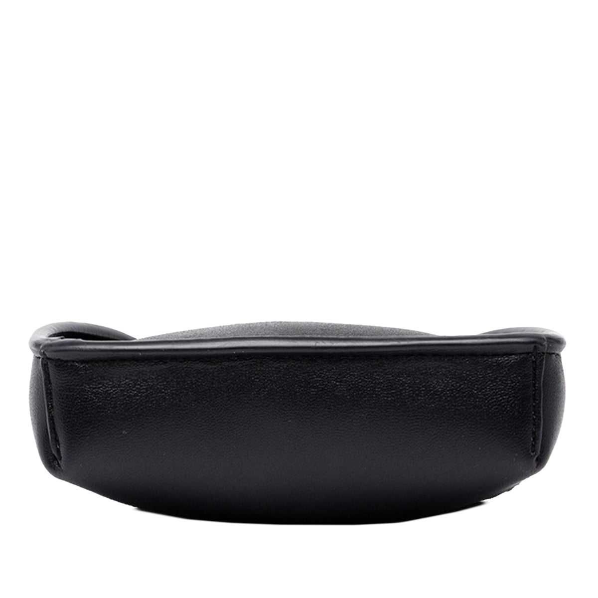 Stella McCartney Micro Faux Leather Perforated Logo Crossbody — Black