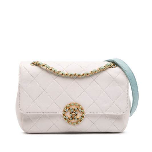 Chanel CC Quilted Calfskin Single Flap