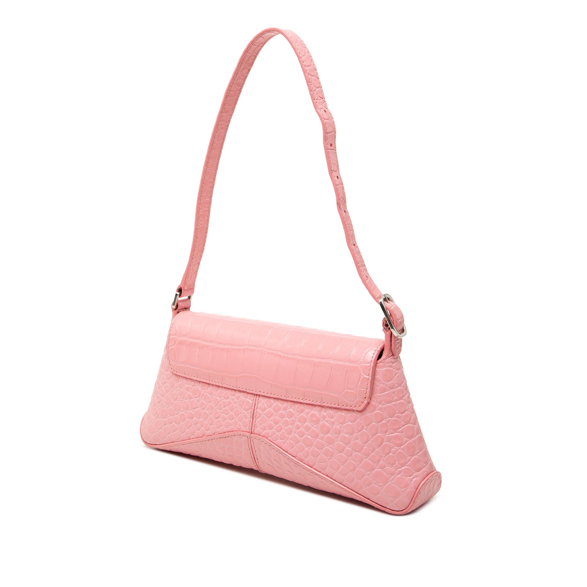 Balenciaga Small Croc Embossed Leather XX Flap