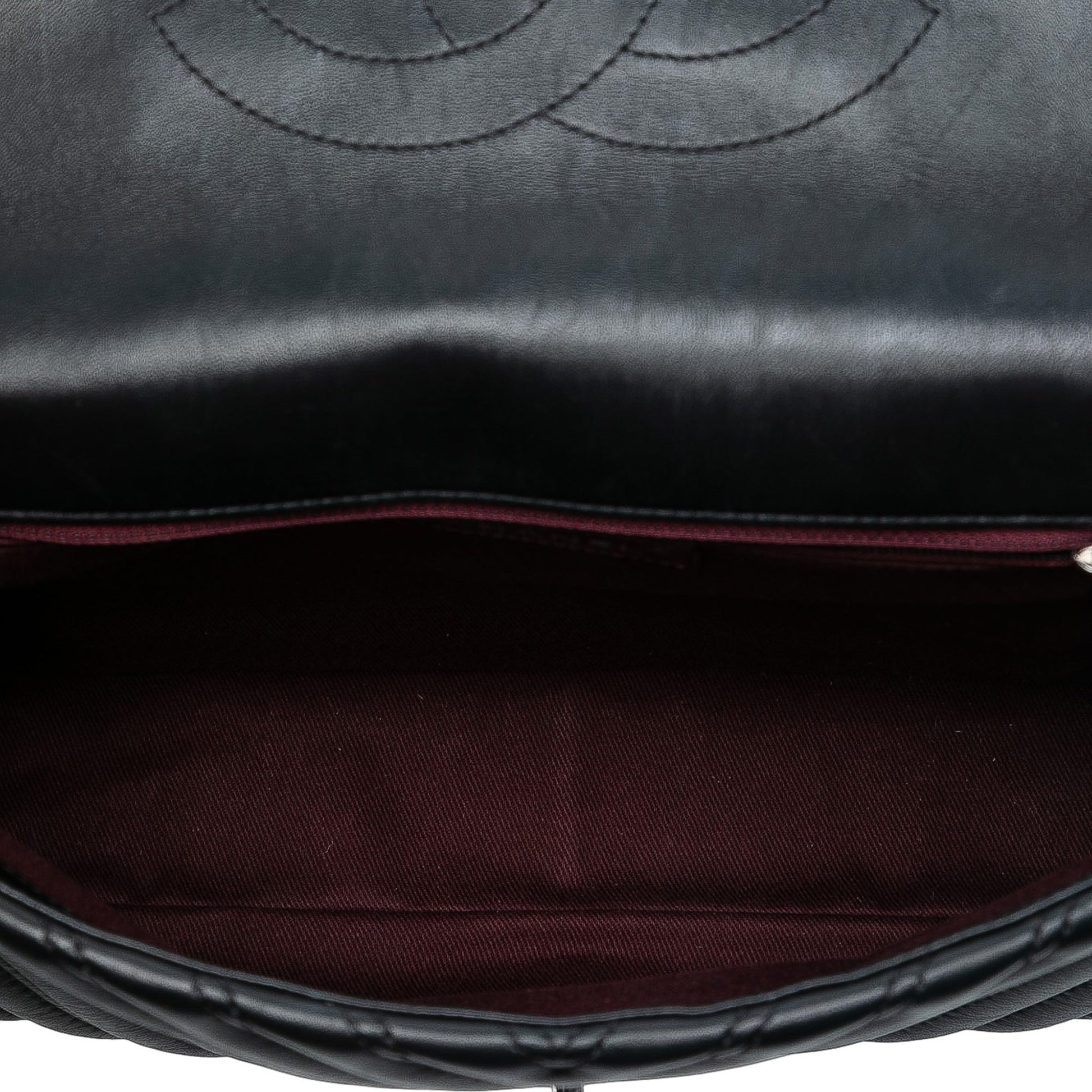Chanel Jumbo Classic Chevron Lambskin Double Stitch Single Flap