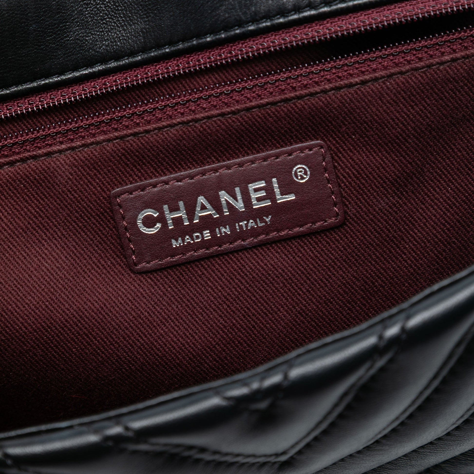 Chanel Jumbo Classic Chevron Lambskin Double Stitch Single Flap