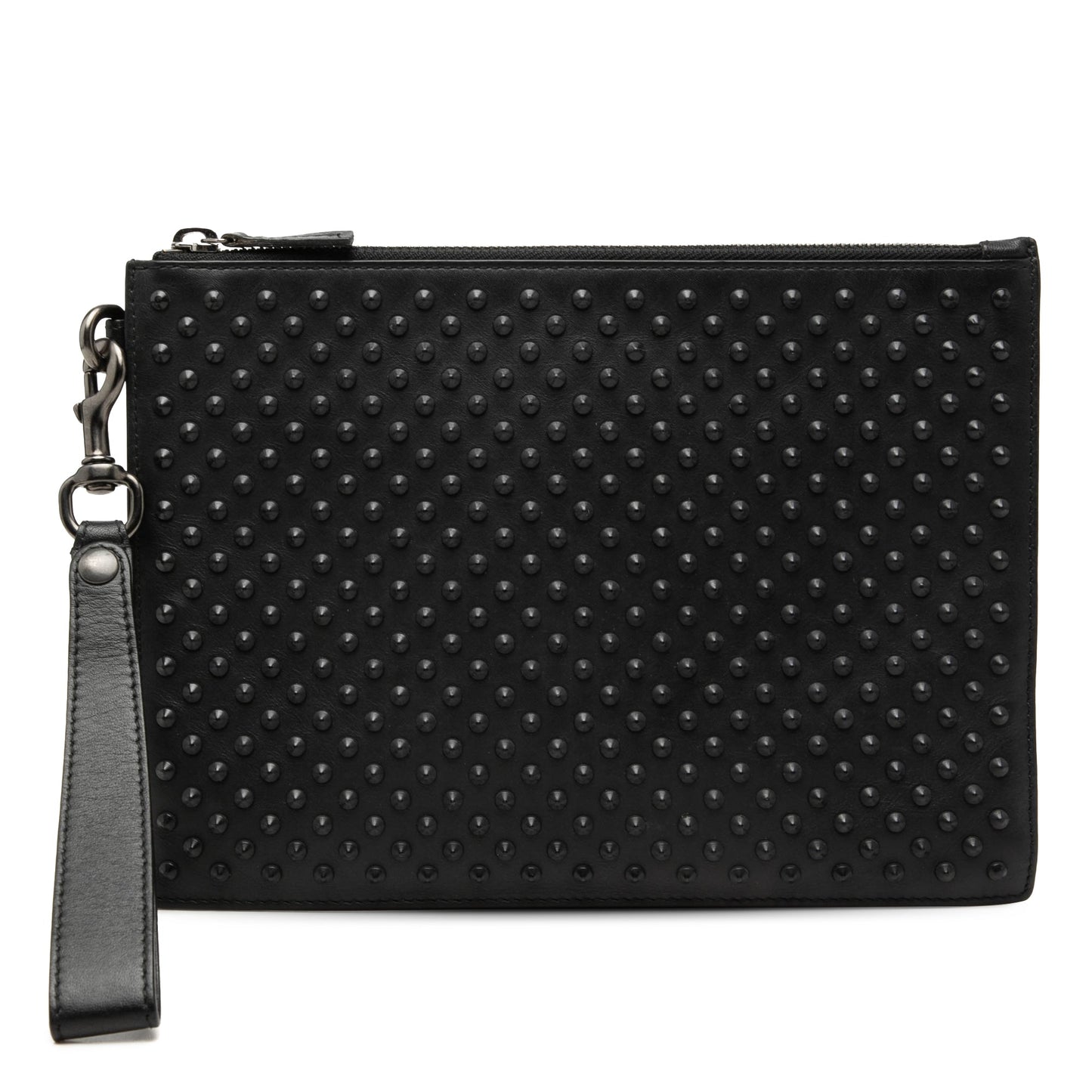 Gucci Studded Calfskin Clutch