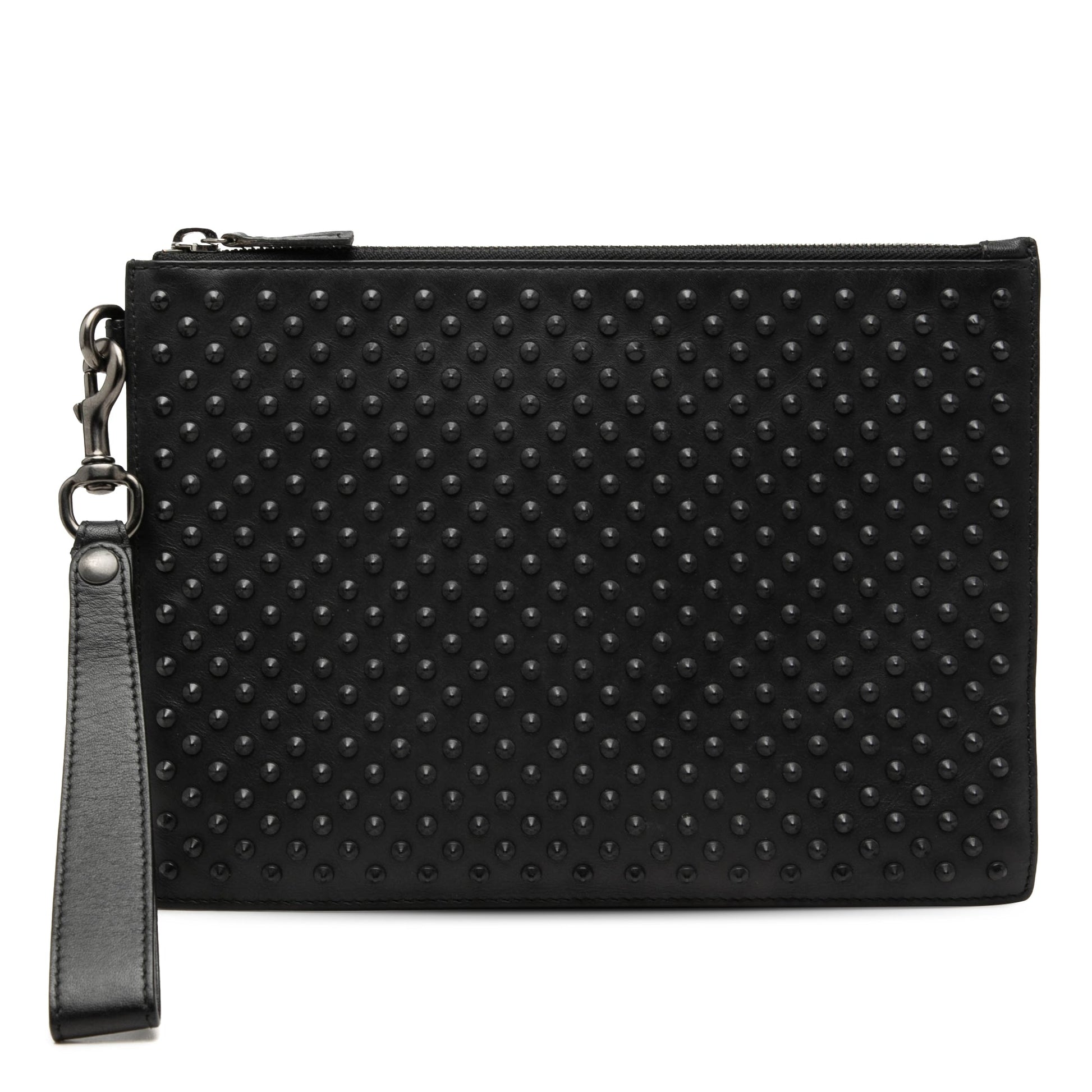 Gucci Studded Calfskin Clutch