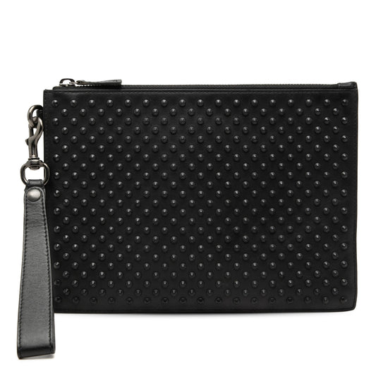 Gucci Studded Calfskin Clutch
