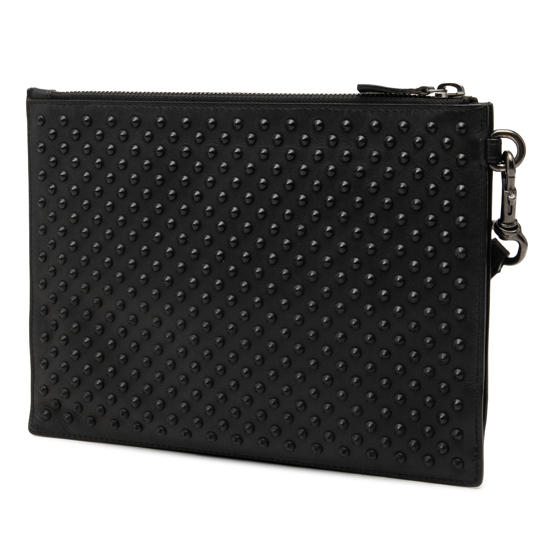 Gucci Studded Calfskin Clutch