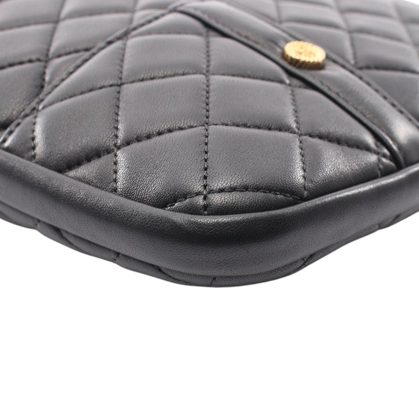 Chanel Quilted Lambskin Girl Chain Crossbody