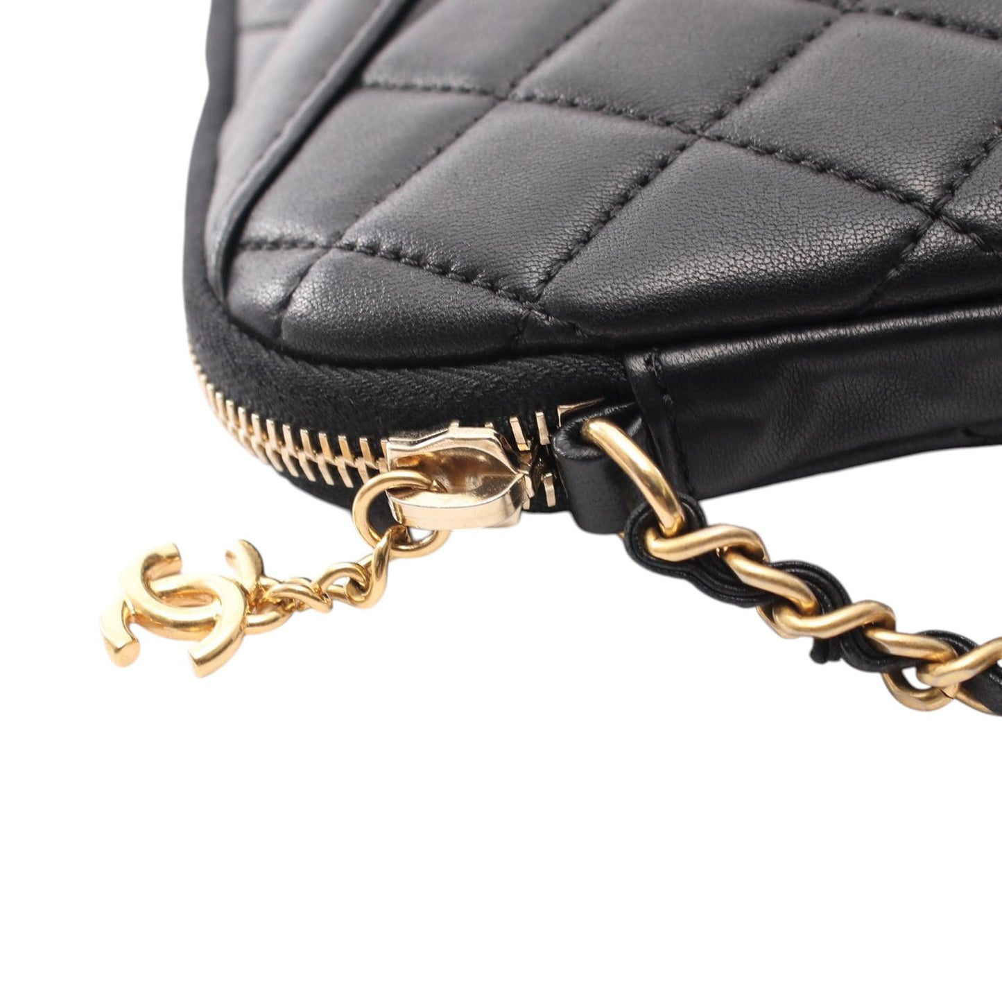 Chanel Quilted Lambskin Girl Chain Crossbody