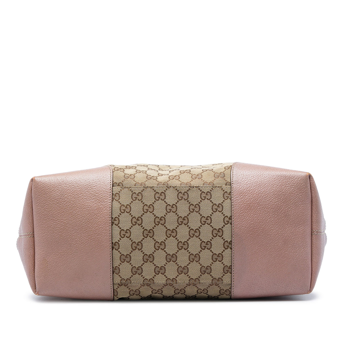 Gucci Large GG Canvas Bree Fold Over Tote — Beige