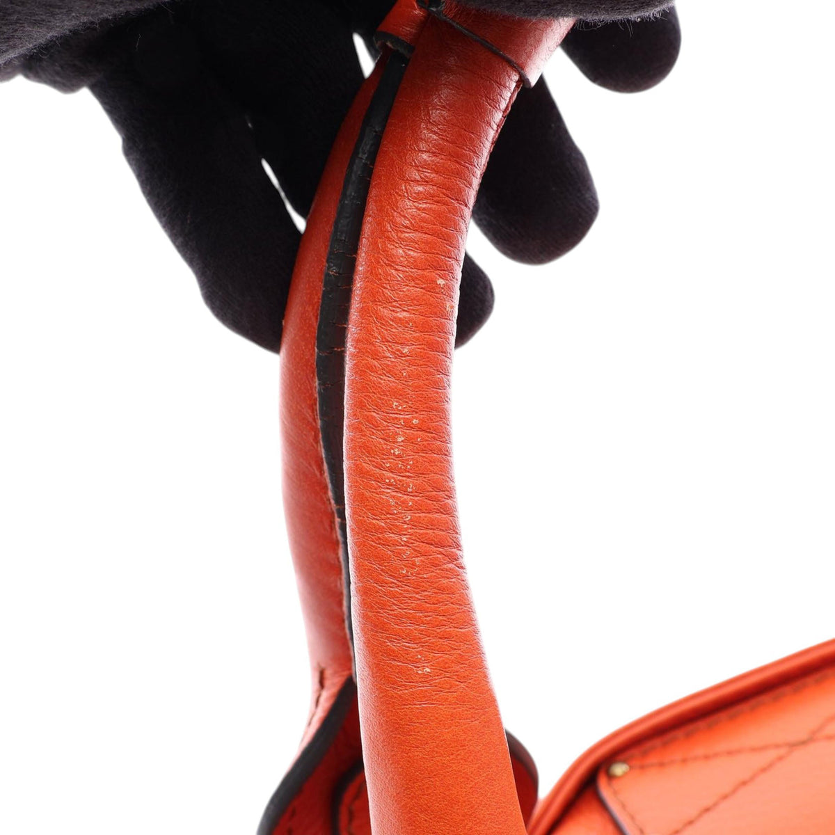 Chloé Medium Leather Paddington Handbag — Orange