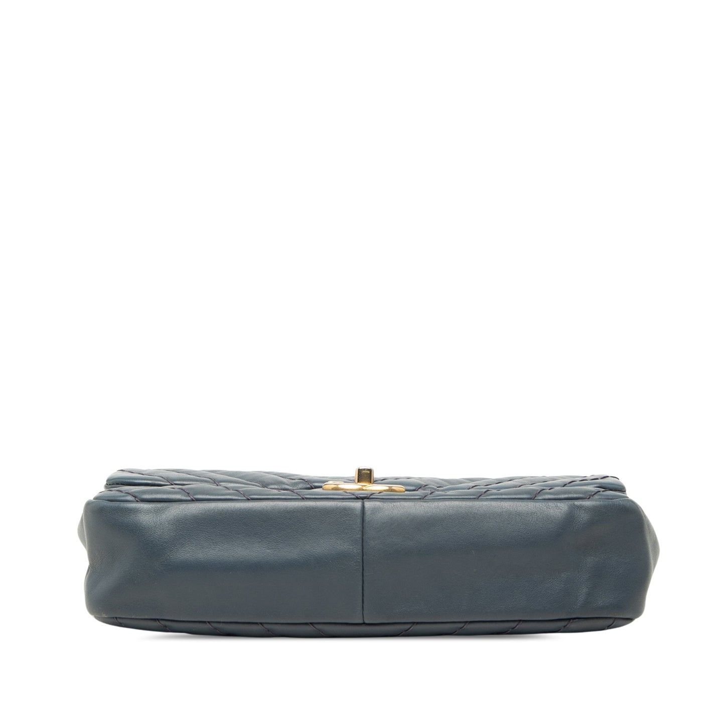 Chanel Medium Chevron Calfskin Medallion Single Flap