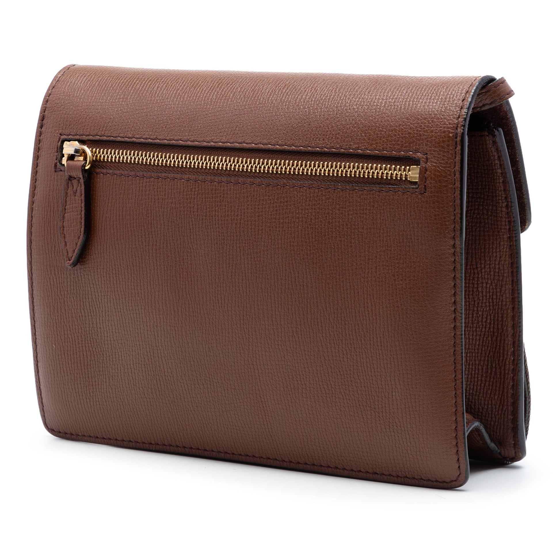Burberry Small Leather and House Check Canvas Derby Macken Crossbody