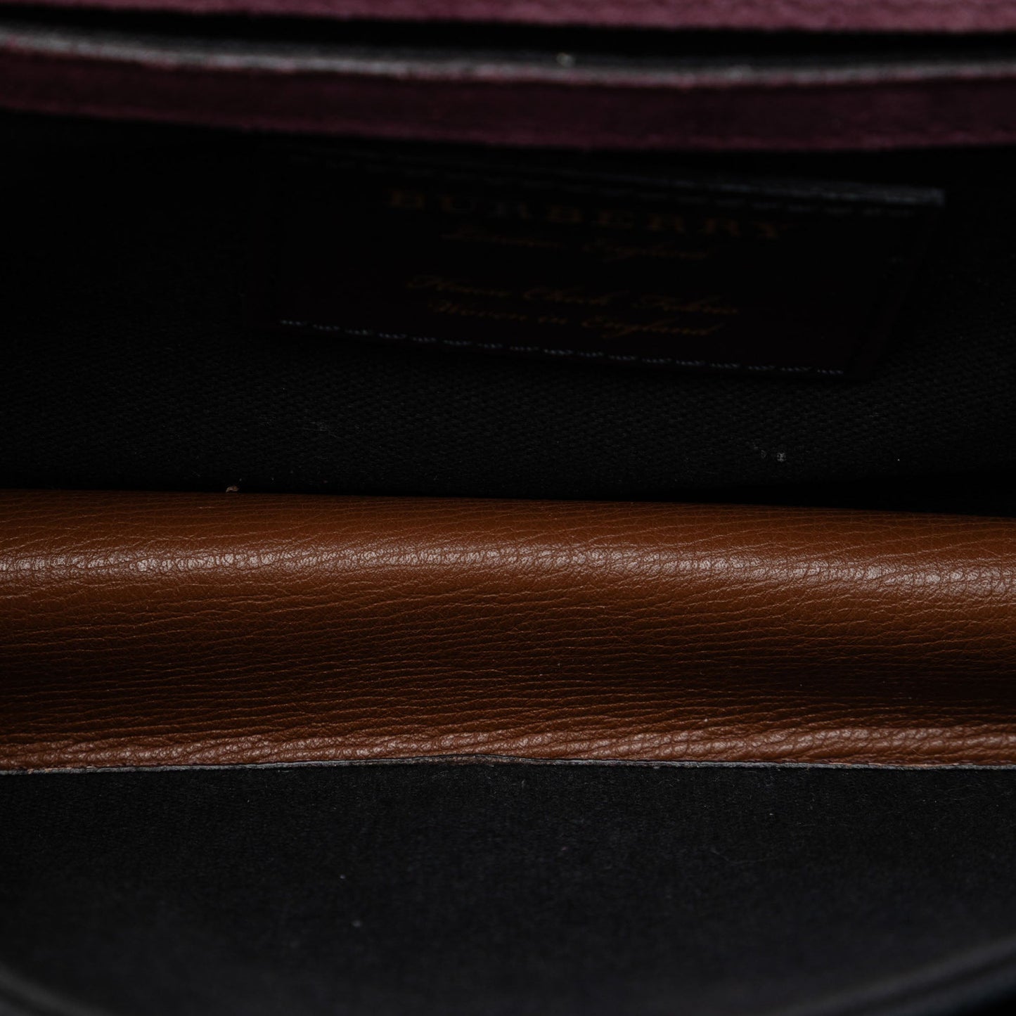 Burberry Small Leather and House Check Canvas Derby Macken Crossbody
