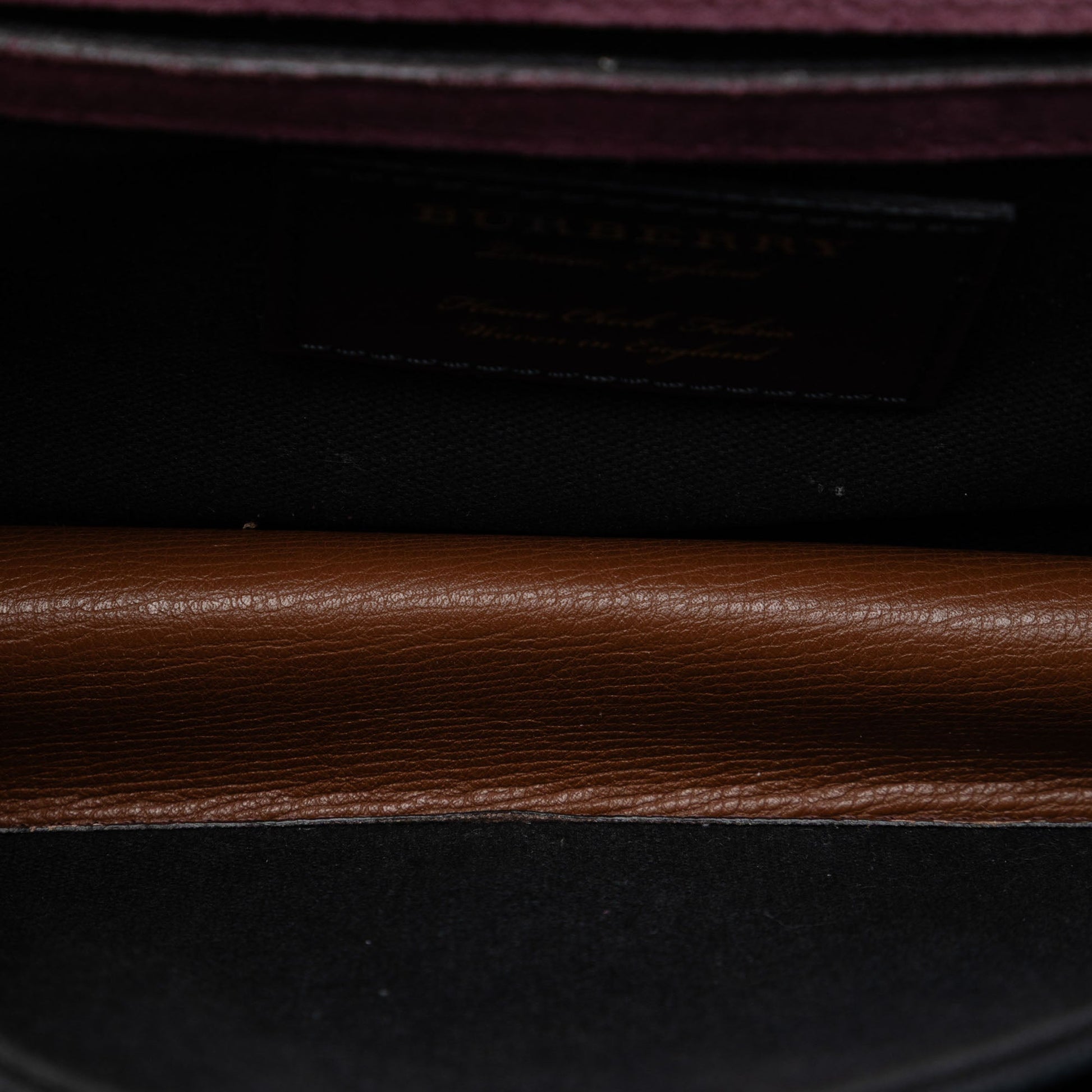 Burberry Small Leather and House Check Canvas Derby Macken Crossbody