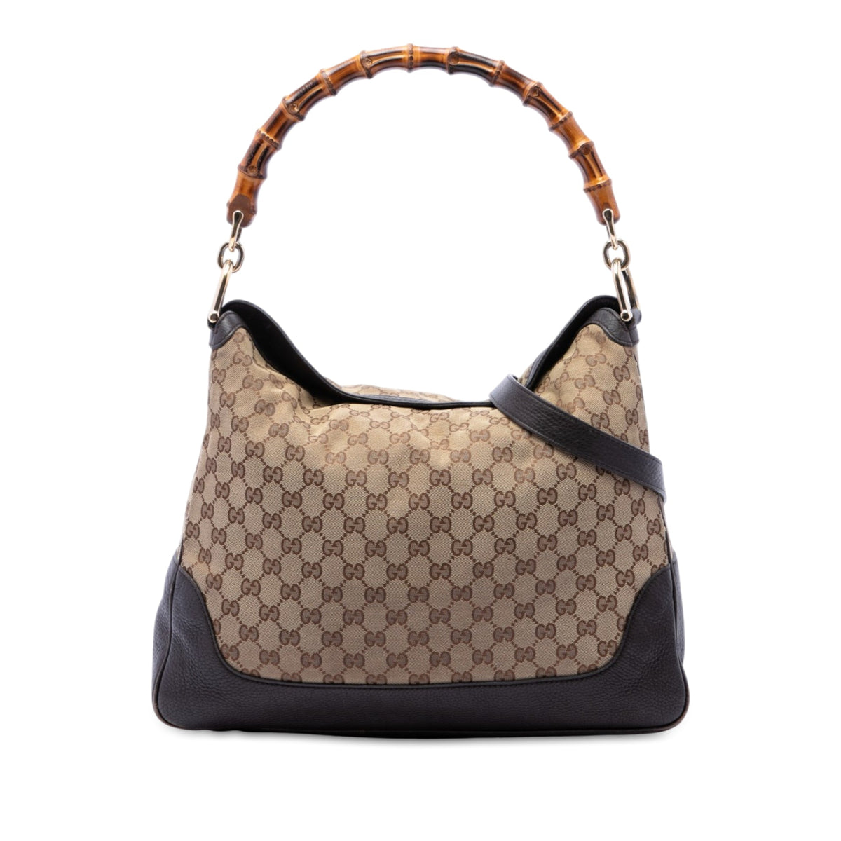 Gucci GG Canvas Bamboo Diana Satchel