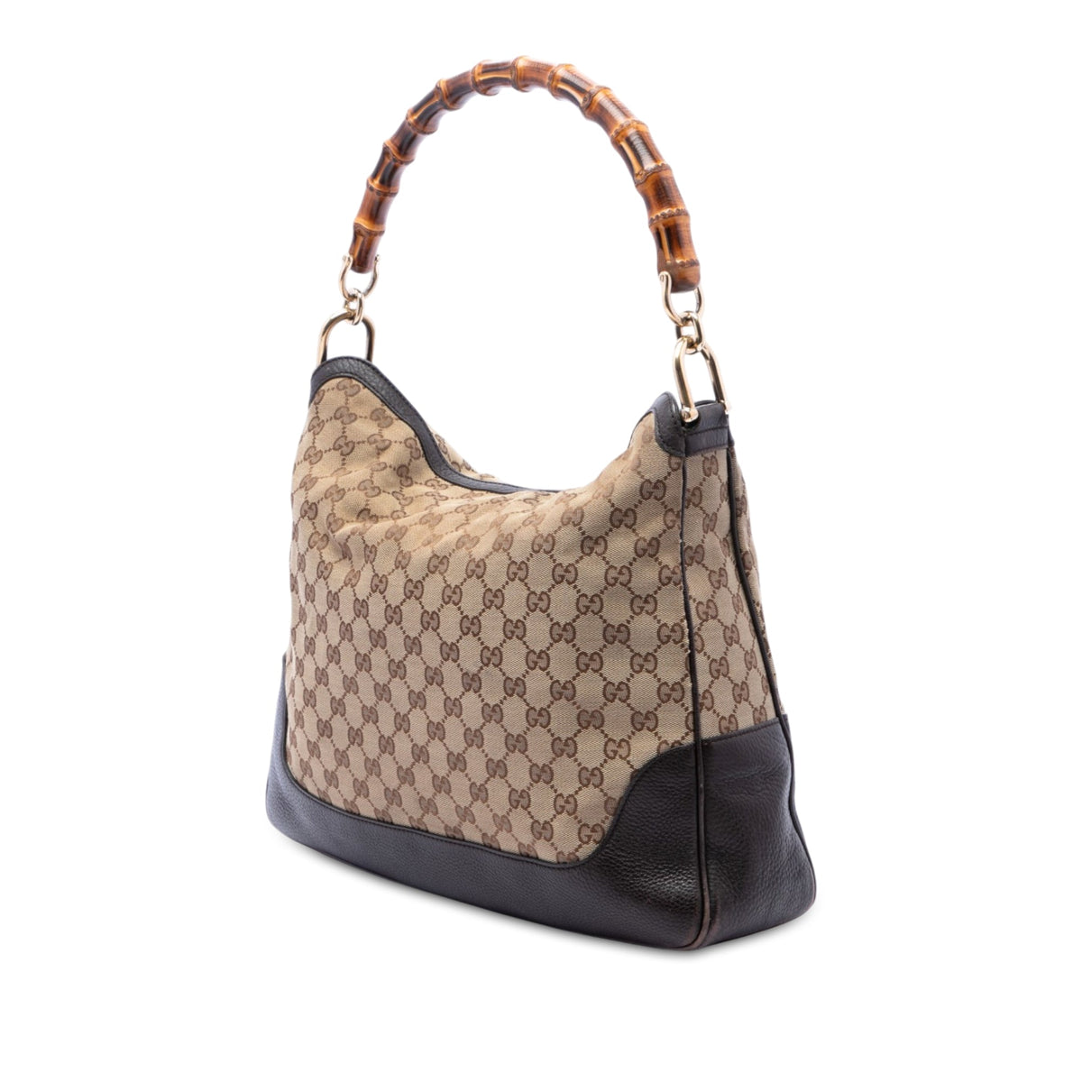 Gucci GG Canvas Bamboo Diana Satchel