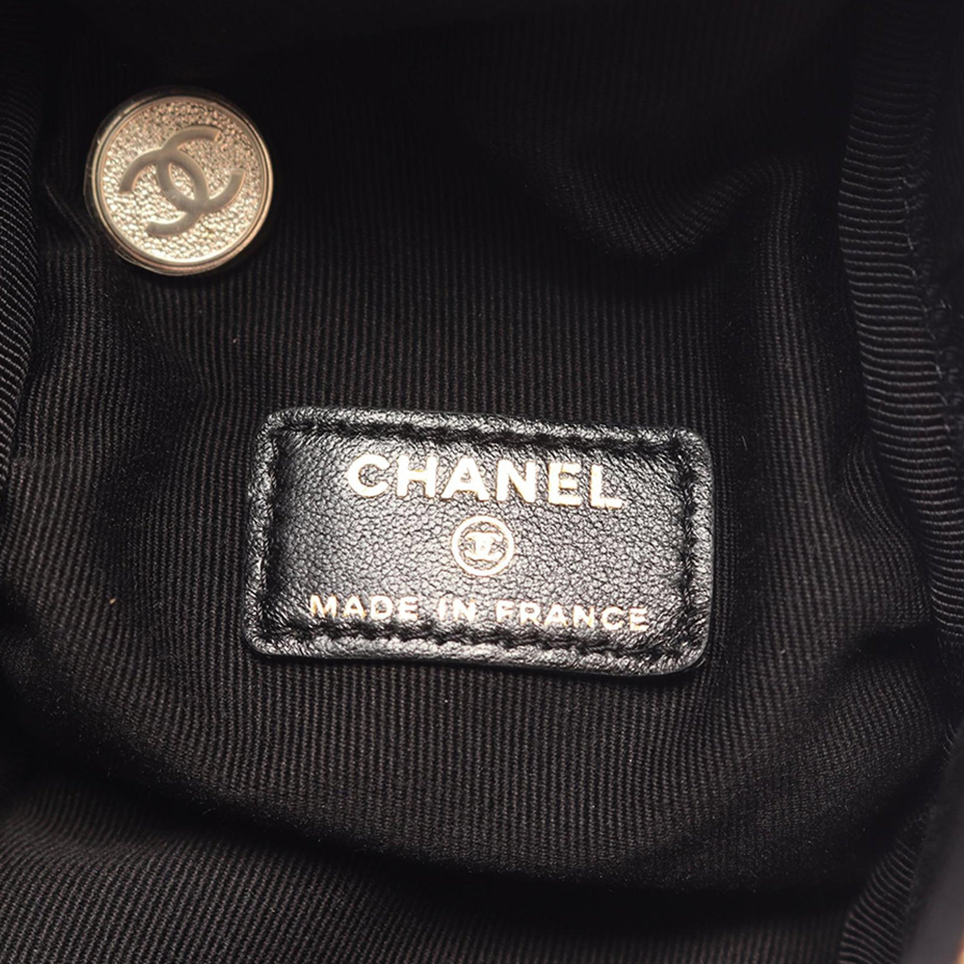 Chanel CC Quilted Lambskin Cube Wristlet Vanity Case