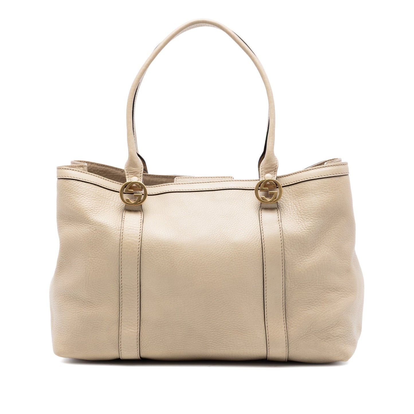 Gucci Pebbled Leather Miss GG Tote