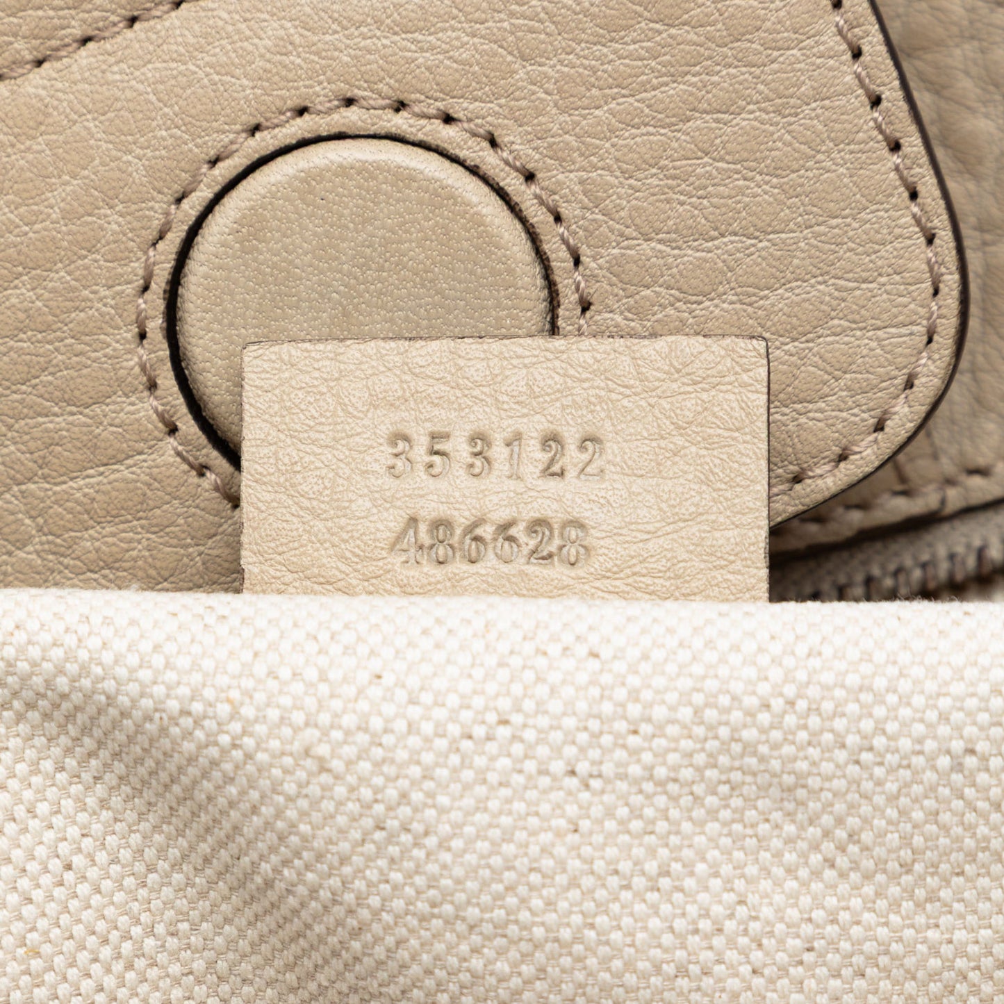 Gucci Pebbled Leather Miss GG Tote
