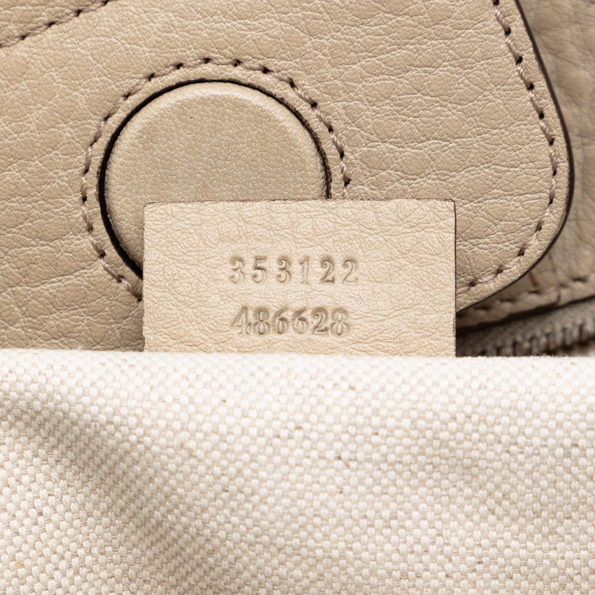 Gucci Pebbled Leather Miss GG Tote