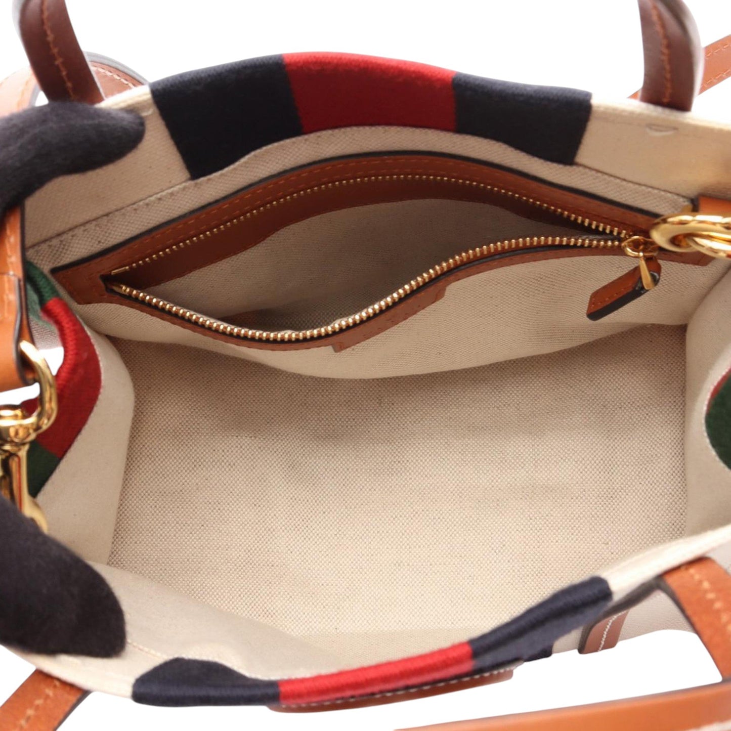 Gucci Mini Canvas Interlocking G Web Tote