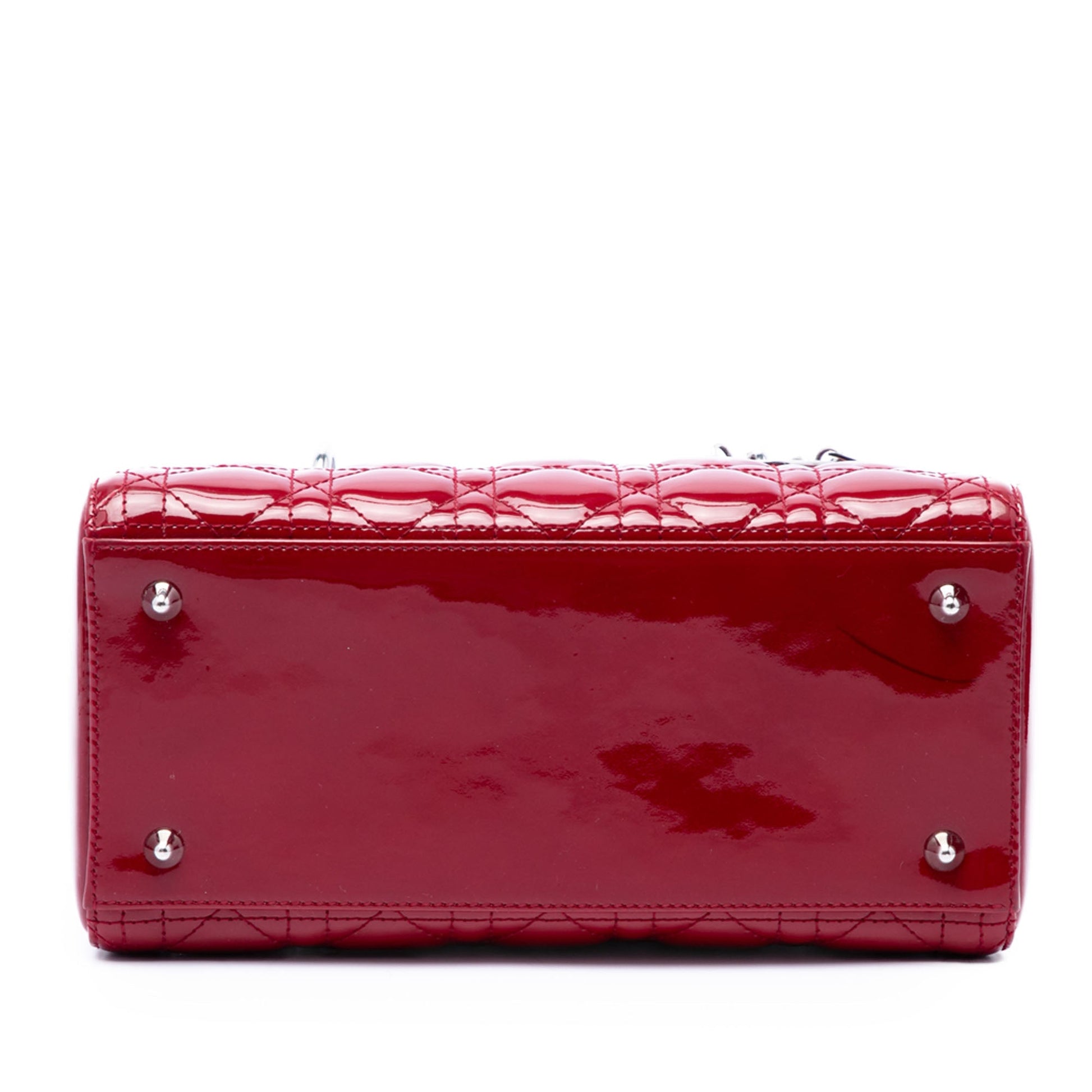 Dior Medium Patent Cannage Lady Dior