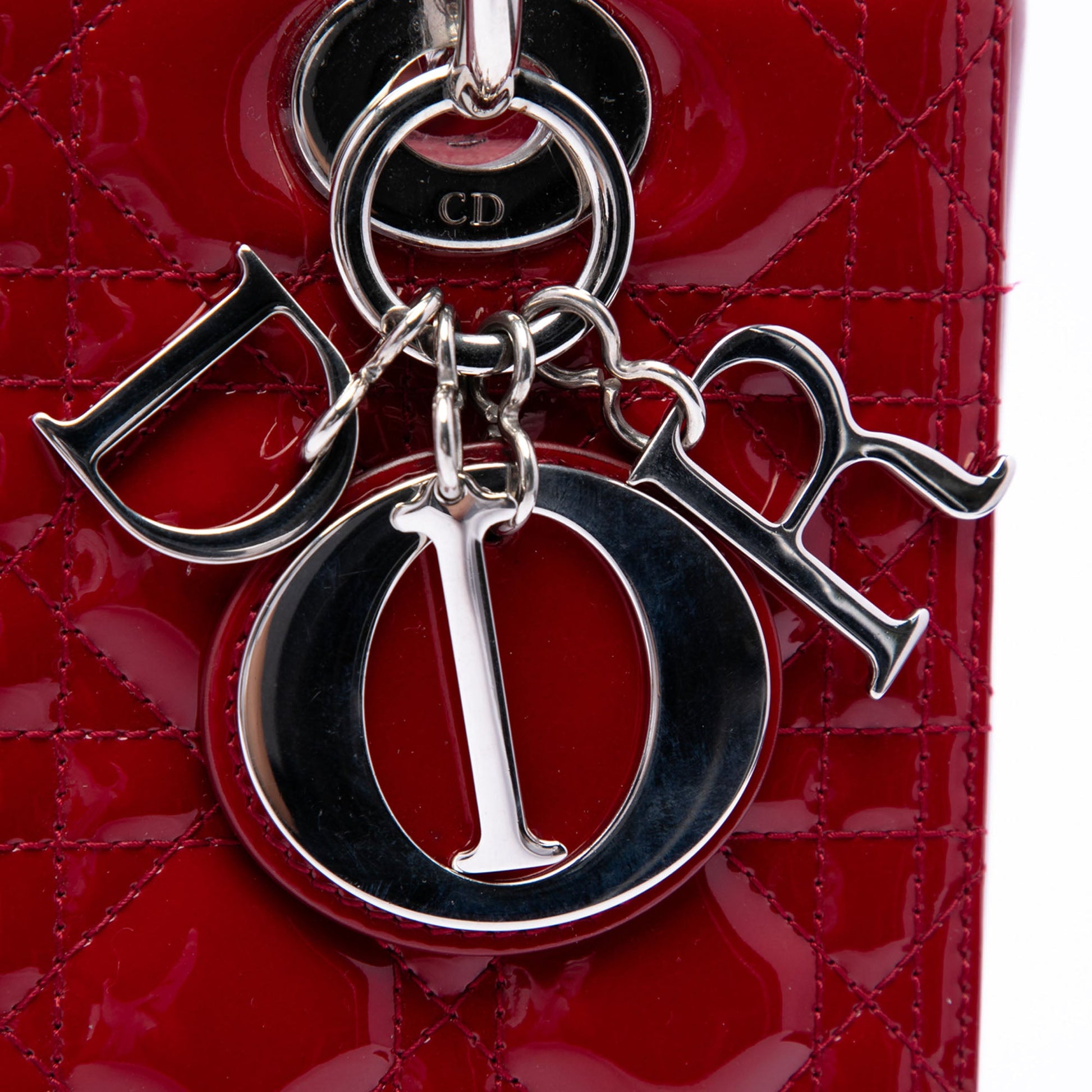 Dior Medium Patent Cannage Lady Dior